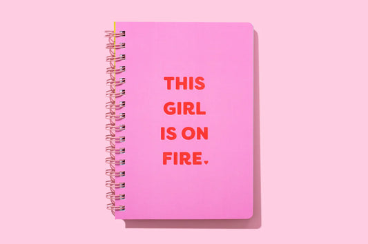 This Girl Is On Fire Spiral Notebook